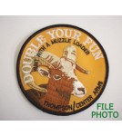 Thompson / Center 1983 Patch titled "Double Your Fun Hunt With A Muzzle Loader" - Original